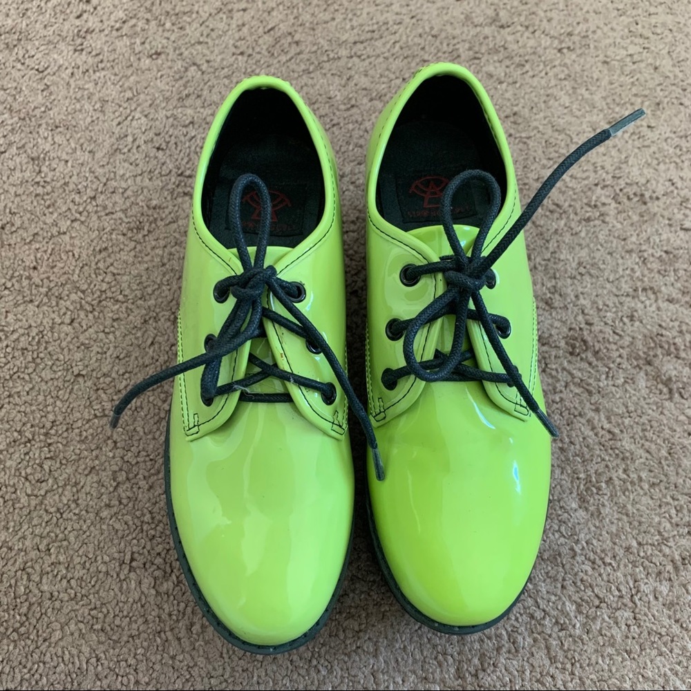 Strange Cvlt Neon Green Platform Creepers
